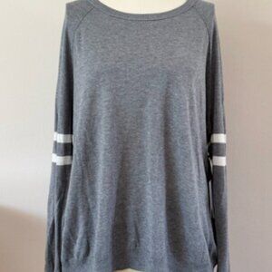 Velvet / Crew Neck Gray Sweater